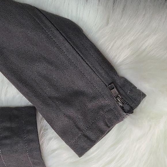 Gianni Bini Grey Moto Jacket - Picture 3 of 6